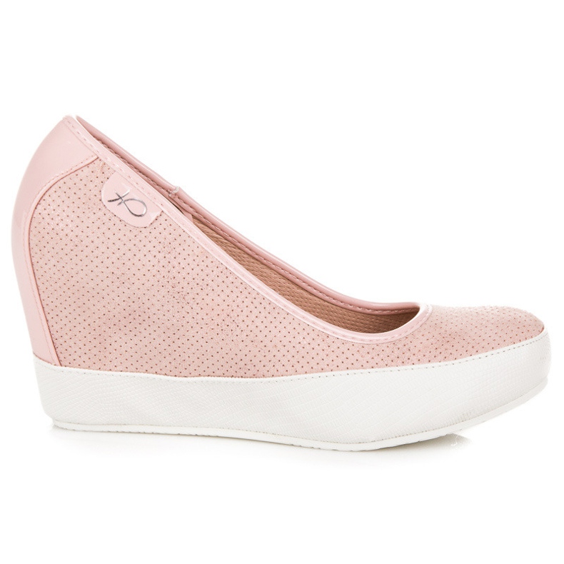 Vices Décolleté con zeppa rosa