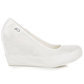 Vices Décolleté bianche con zeppa bianco