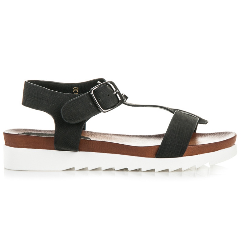Vinceza Sandali neri con plateau nero