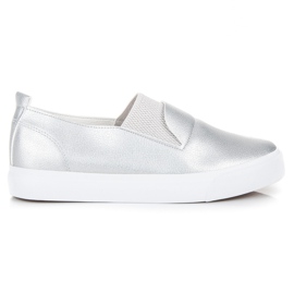 L&H Slipons d'argento grigio