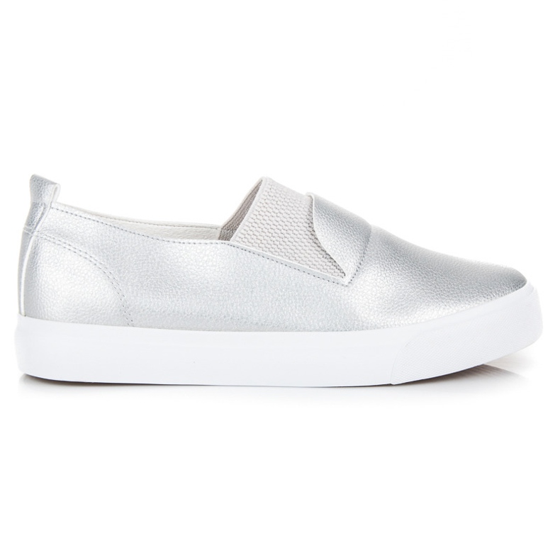 L&H Slipons d'argento grigio