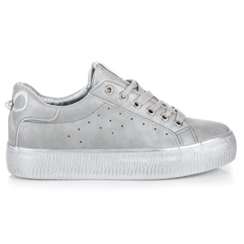 Scarpe da ginnastica argento grigio