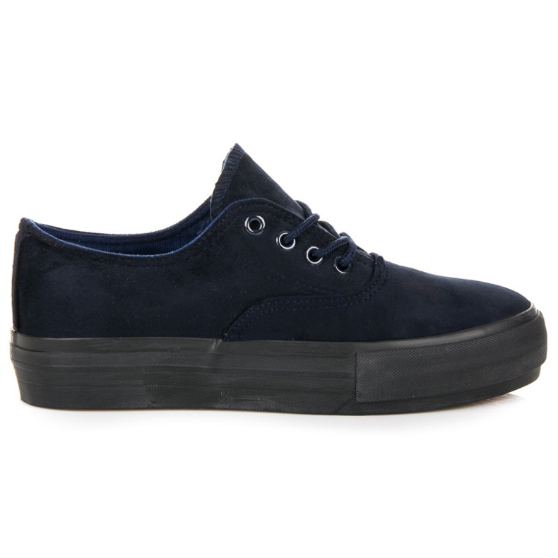 L&H Scarpe da ginnastica legate sulla piattaforma blu