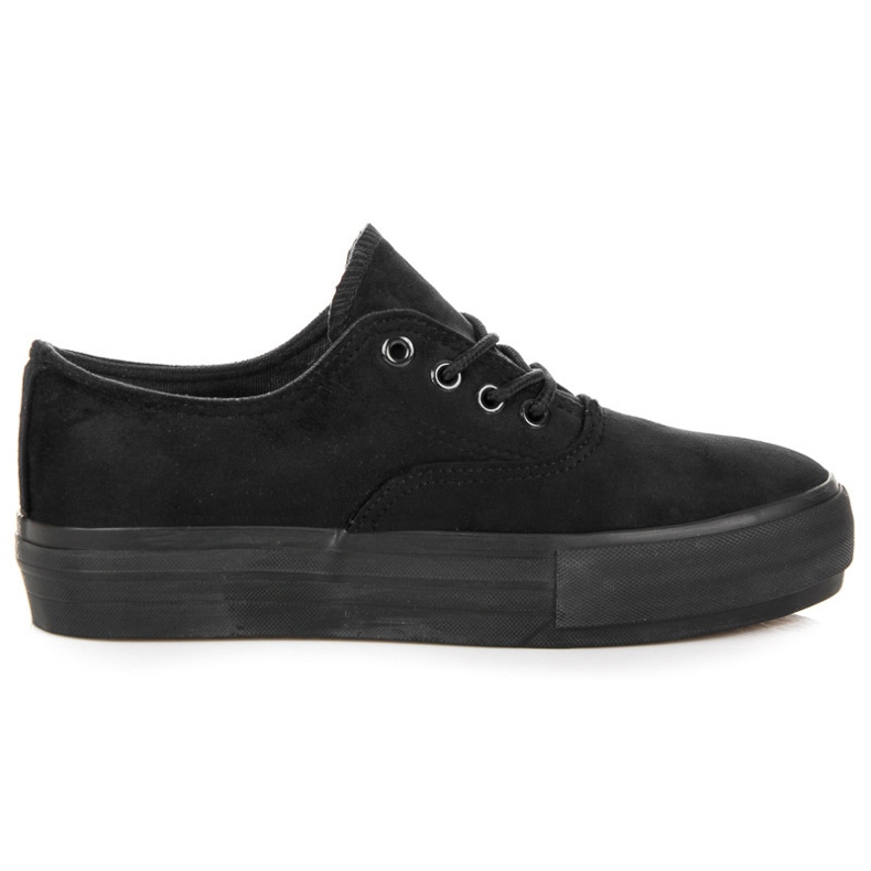 L&H Sneakers stringate sulla piattaforma nero