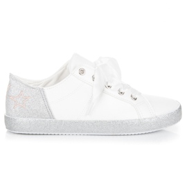 L&H Scarpe da ginnastica legate con un nastro bianco