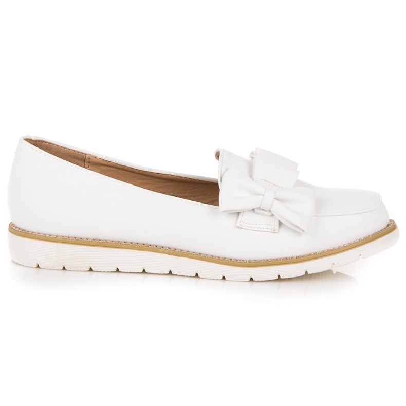 Vices Scarpe basse con fiocco bianca