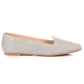 Vices Ballerine in camoscio grigio