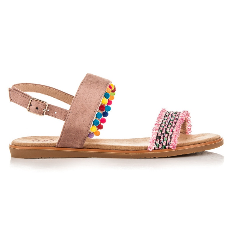 Kylie Sandali bassi con fibbia multicolore