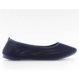 Ballerine in rete blu navy