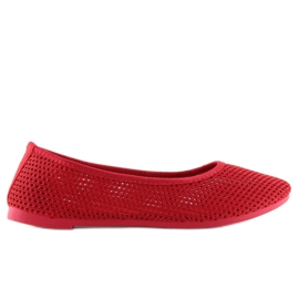 Ballerine in rete rossa JX56 Rosse rosso