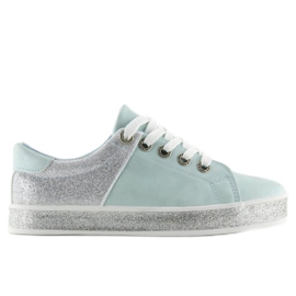 Sneakers da donna blu lucide BL125 Blu grigio
