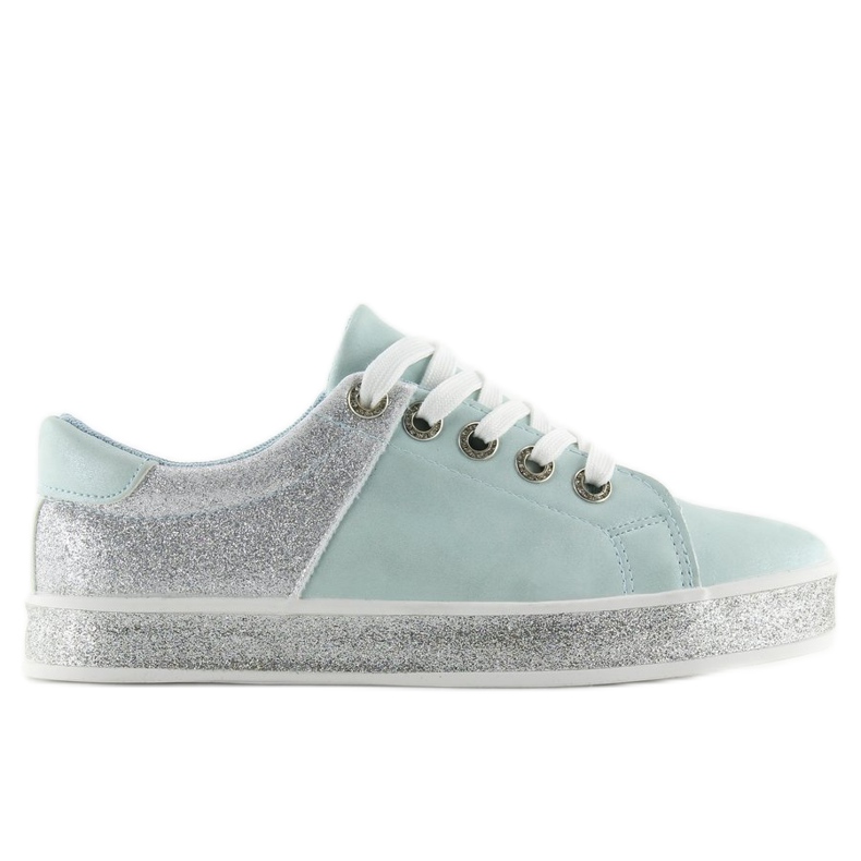 Sneakers da donna blu lucide BL125 Blu grigio