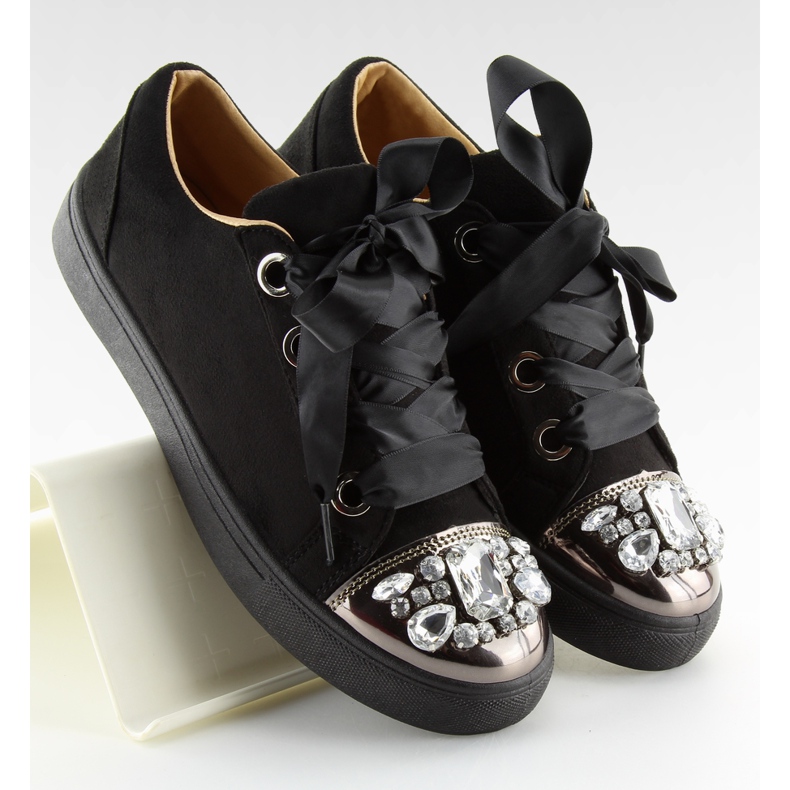 Sneakers Nere Con Pietre 6192 Nere nero