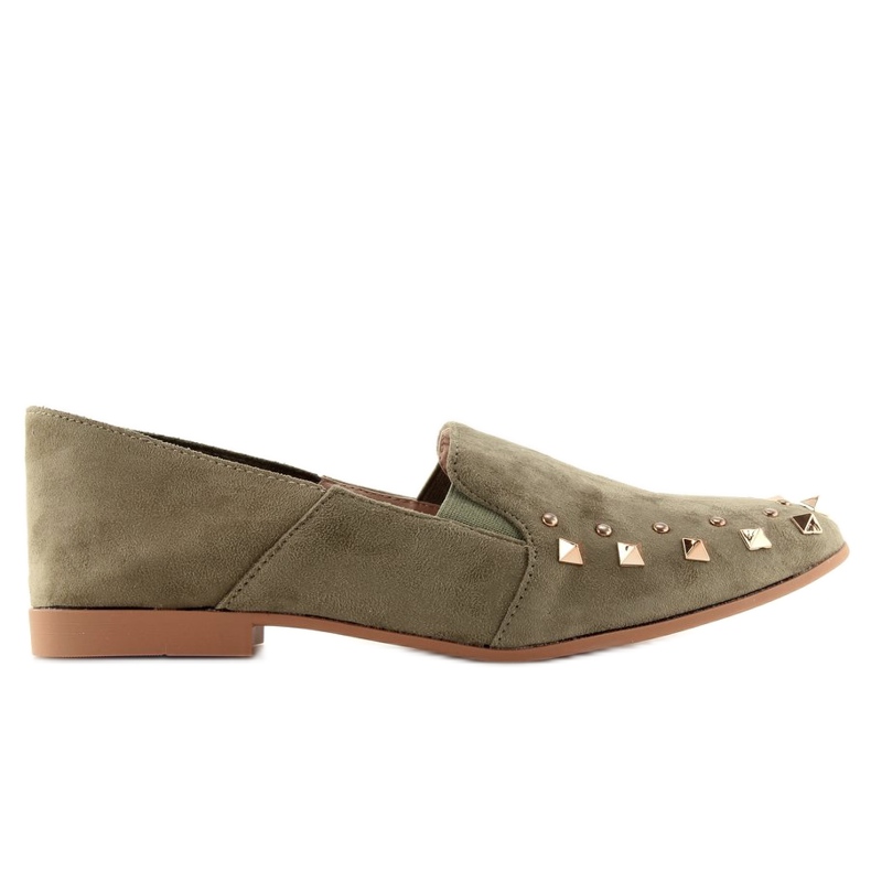 Mocassini Lordsy con borchie 1415 Green verde