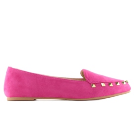 Mocassini Donna Con Borchie Fucsia 1388 rosa