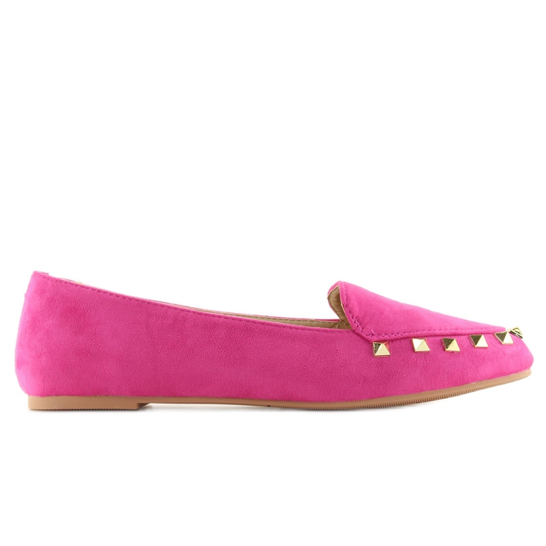 Mocassini Donna Con Borchie Fucsia 1388 rosa