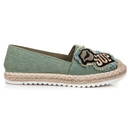 Espadrillas Con Toppe verde