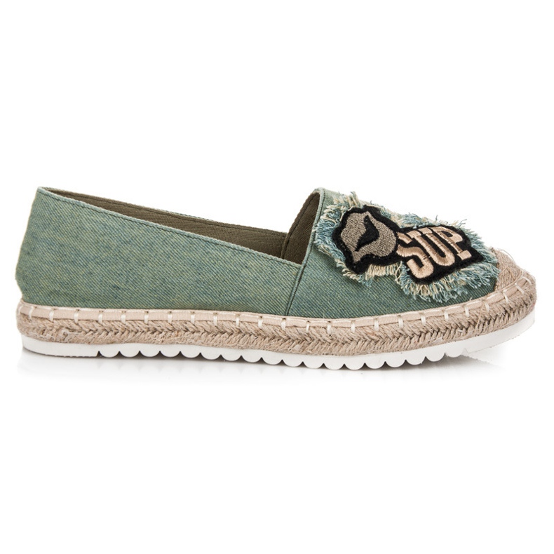 Espadrillas Con Toppe verde