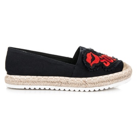 Espadrillas Con Toppe nero