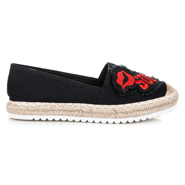 Espadrillas Con Toppe nero