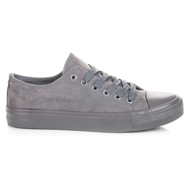 Seastar Sneakers stringate in camoscio grigio