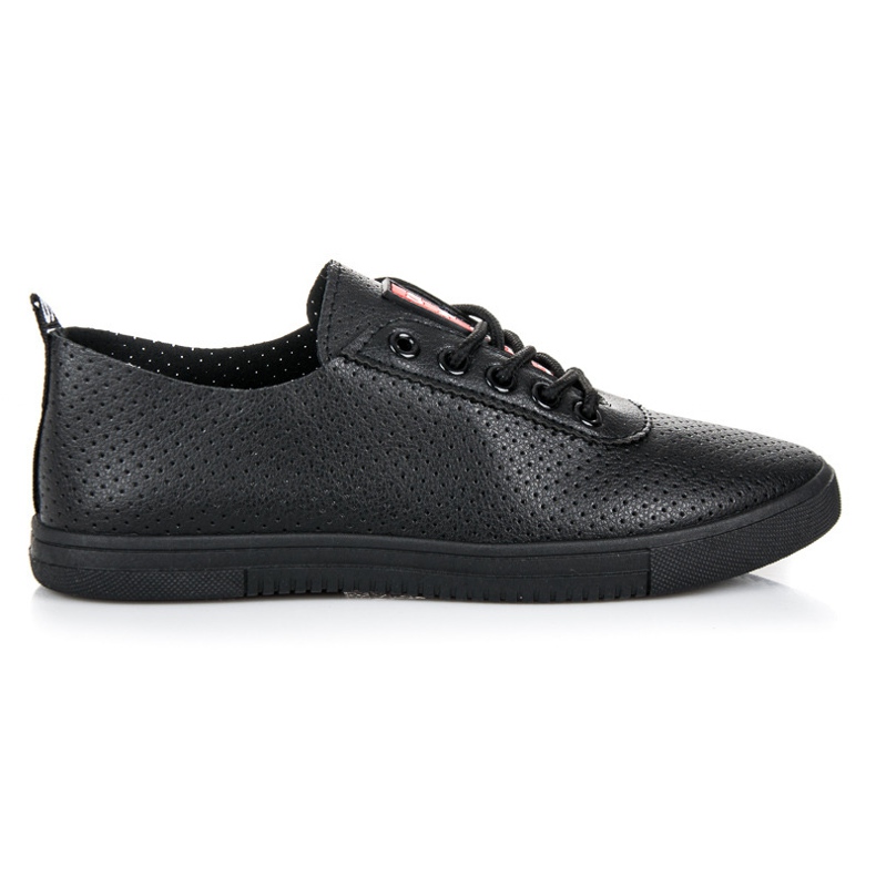 Sneakers Nere Con Traforato nero