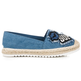 Espadrillas con toppe blu