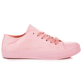 Seastar Sneakers stringate in camoscio rosa