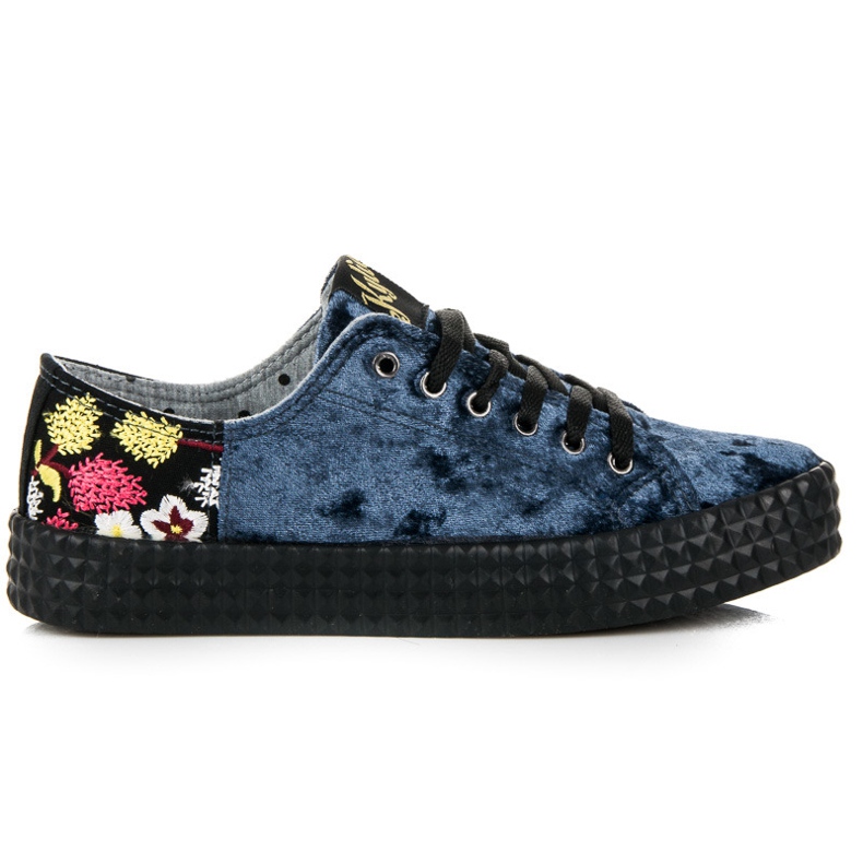 Kylie Sneakers Blu Velluto