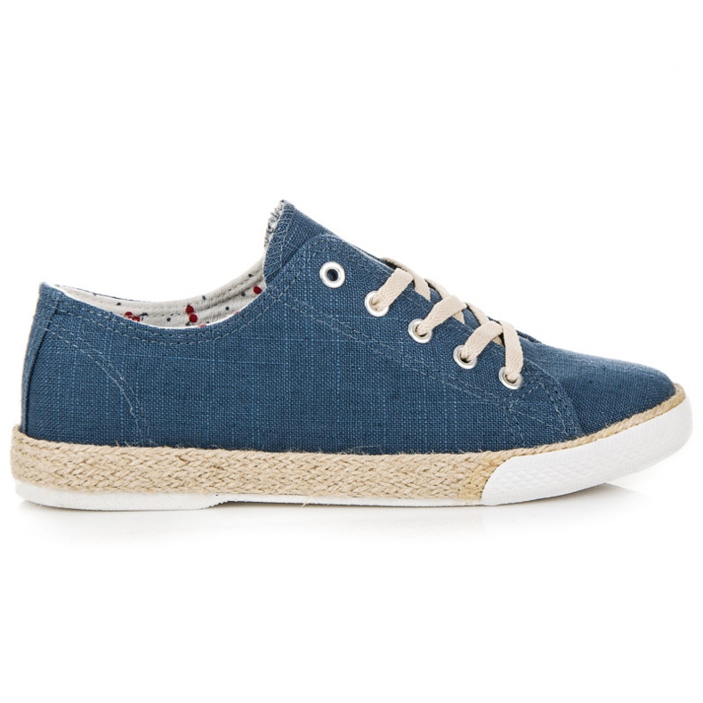 Kylie Espadrillas stringate blu