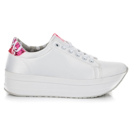 Kylie Sneakers Bianche Sulla Piattaforma bianca