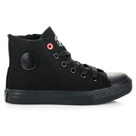 New Age Sneakers per bambini con cerniera nero