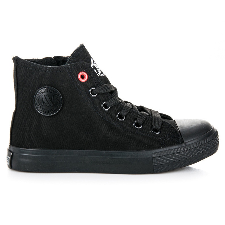 New Age Sneakers per bambini con cerniera nero