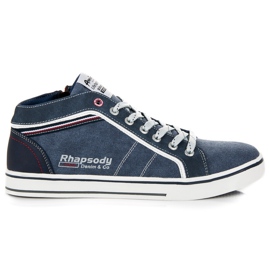 American Club Calzature con cerniere blu