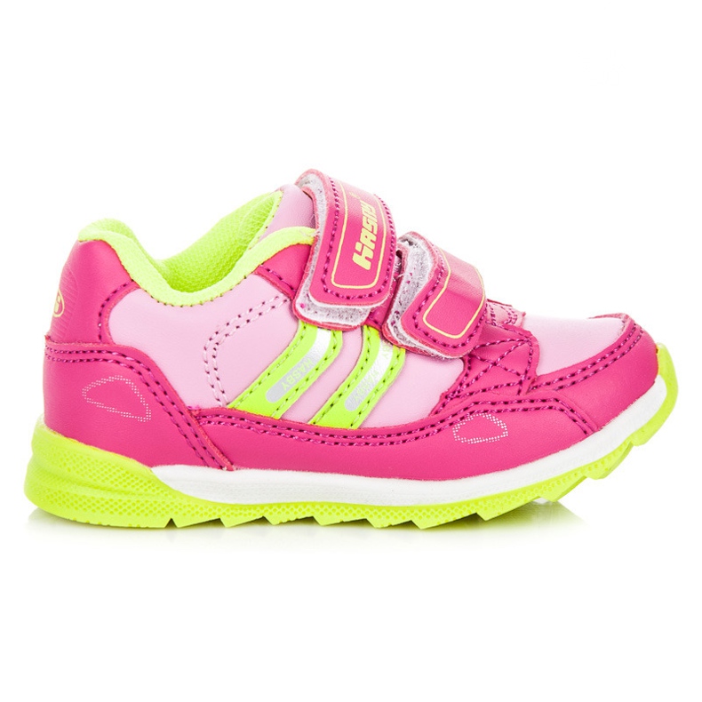 Hasby Sneakers rosa su velcro