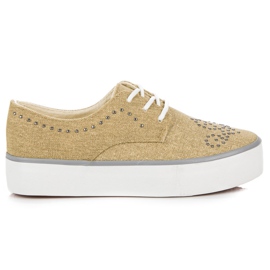 Kylie Sneakers Con Cristalli marrone