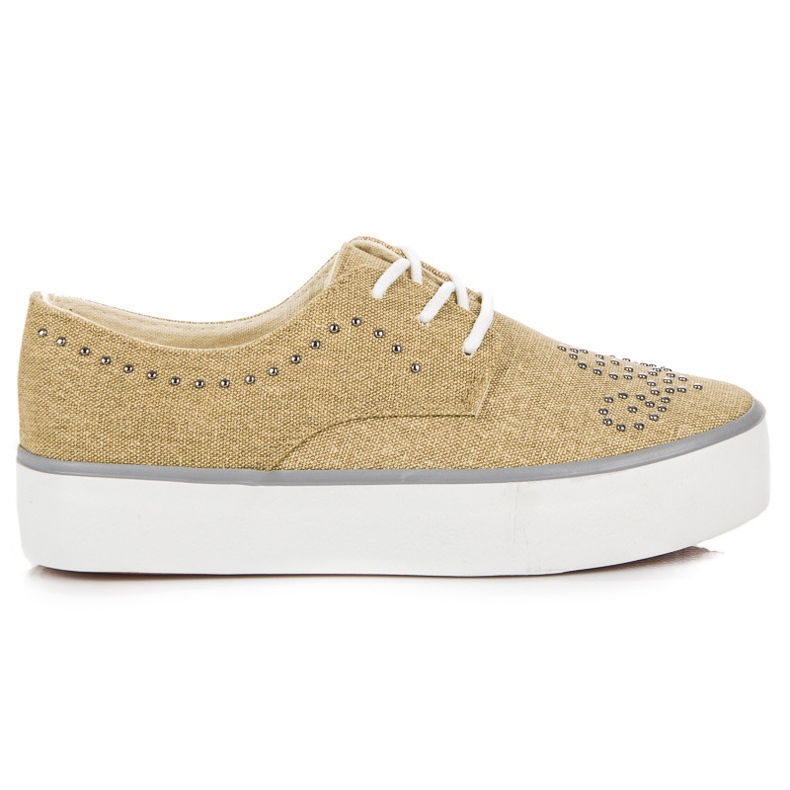 Kylie Sneakers Con Cristalli marrone