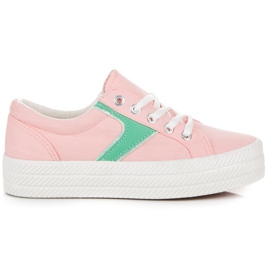 Kylie Scarpe Da Ginnastica Sulla Piattaforma rosa