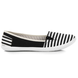Slipon a righe nero