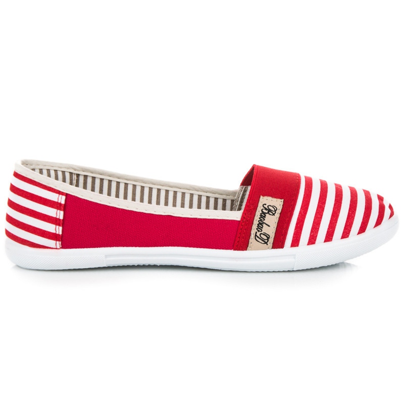 Sneakers a coste rosso