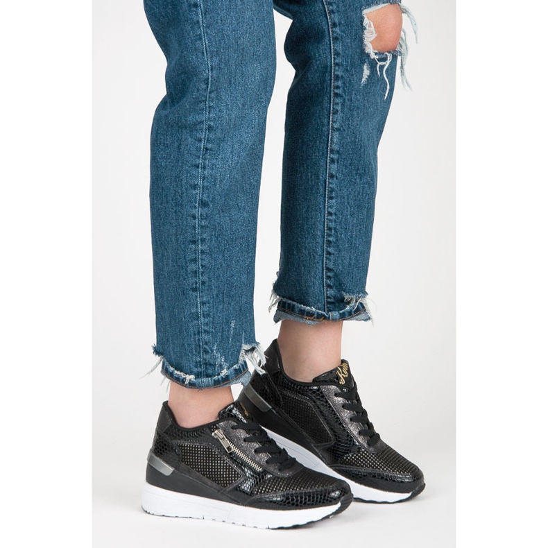 Kylie Scarpe sportive su una zeppa nero