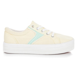 Kylie Scarpe Da Ginnastica Sulla Piattaforma giallo