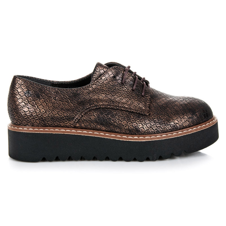 Kylie Scarpe con plateau marrone