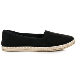 Espadrillas in camoscio nero