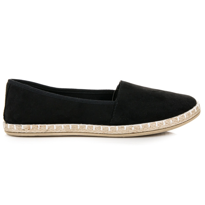 Espadrillas in camoscio nero