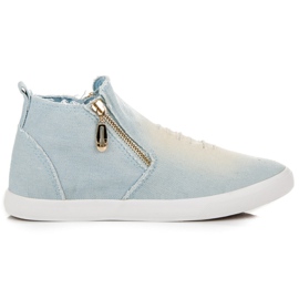 Seastar Sneakers in denim sopra la caviglia blu