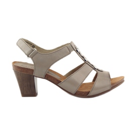 Sandali Caprice scarpe da donna con velcro 28309 marrone multicolore