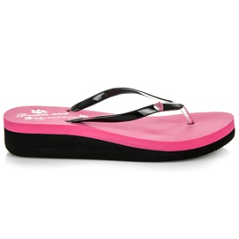 Mckeylor Ciabatte rosa con zeppa