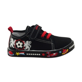 American Club Sneakers sneakers americane sottopiede in pelle rosso nero bianco