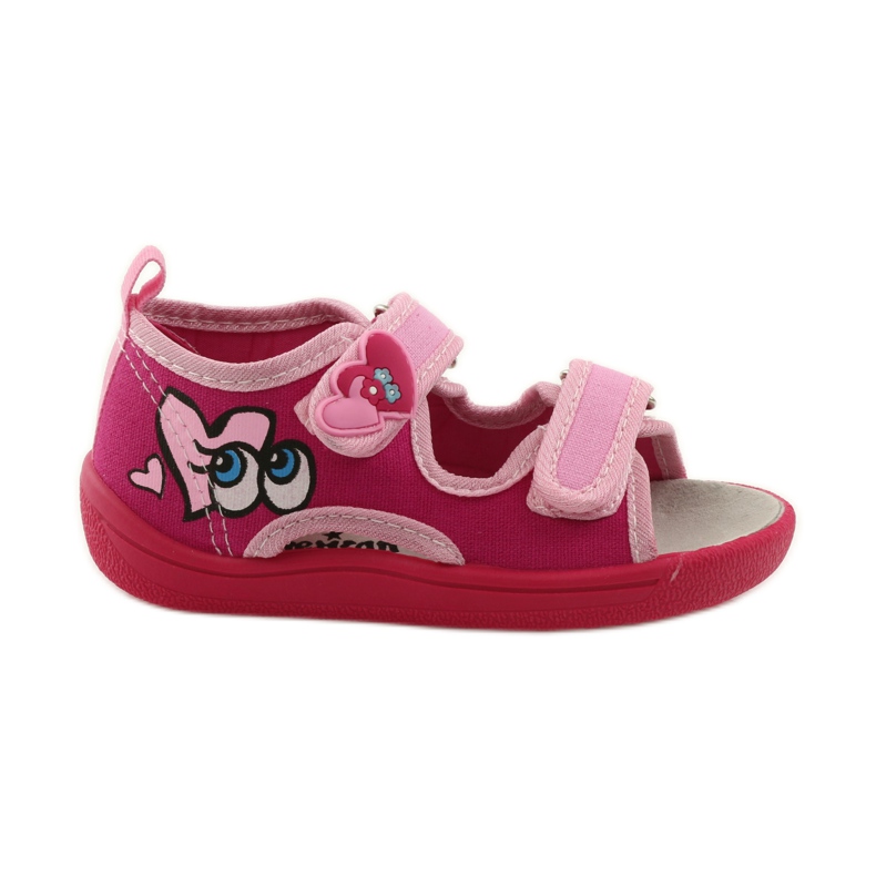 American Club Sandali con soletta in pelle americana rosa
